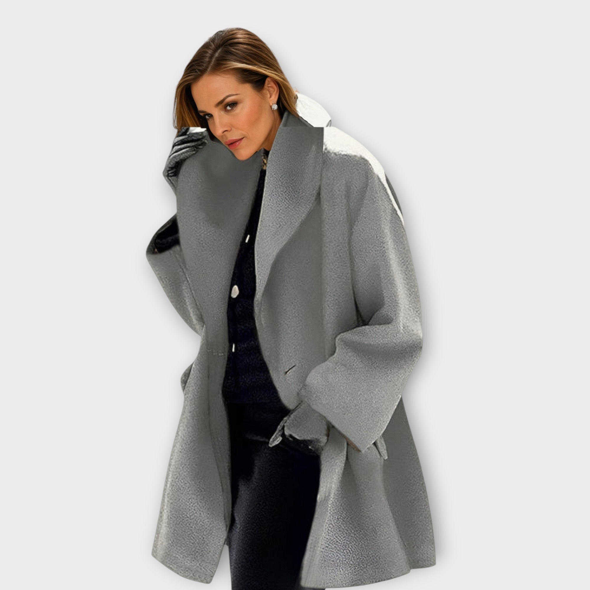 Women's Long Sleeve Winter Coat | Oversized