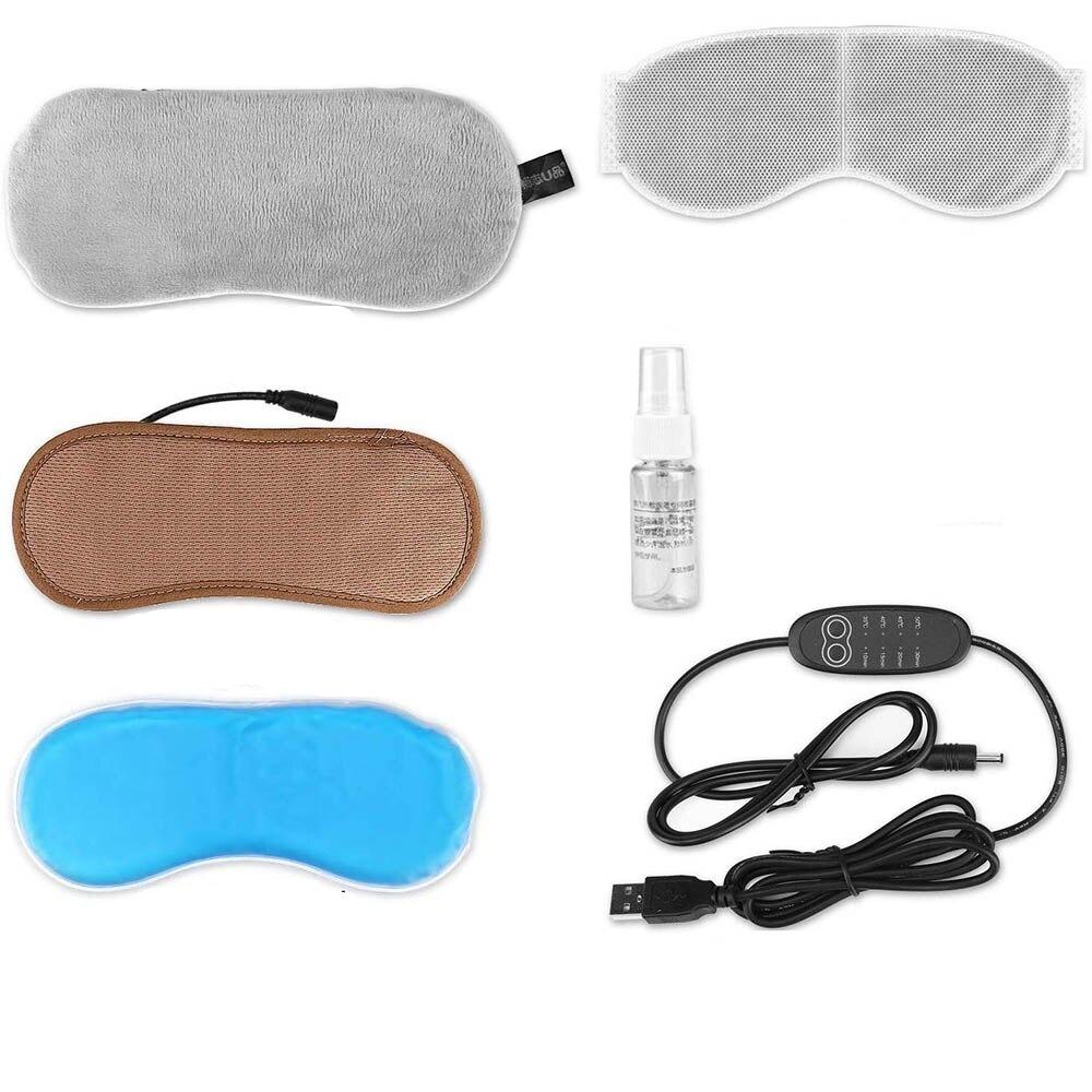 USB Heated Eye Mask – Relaxing Heat Compress for Eye Fatigue and Puffiness