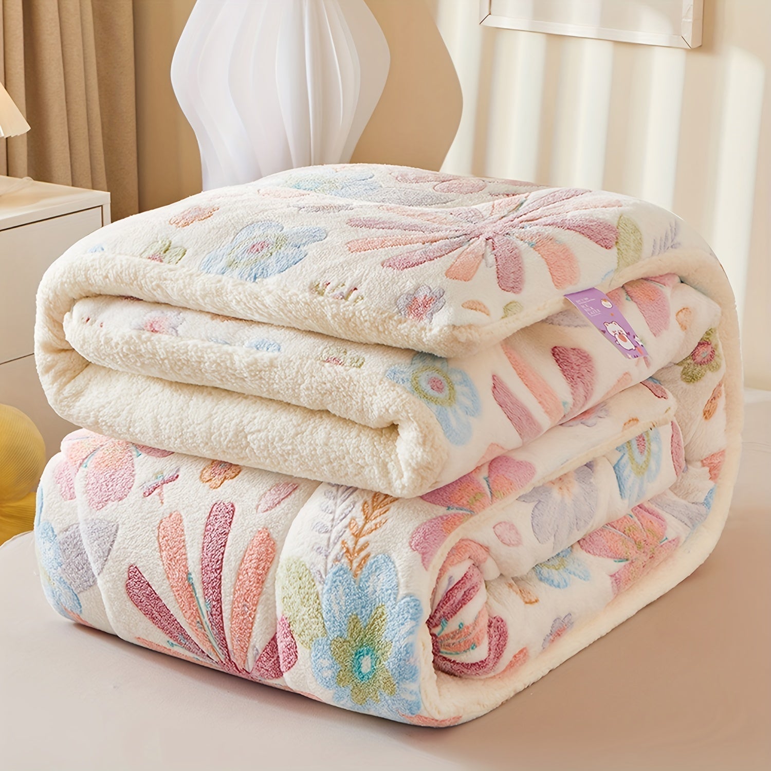 Elegant Blanket with Floral Design – Soft, Warm Blanket for Cozy Nights