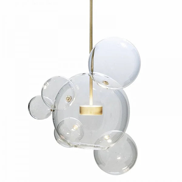 Spherical Pendant Light – Modern Glass Hanging Lamp for Living and Dining Rooms