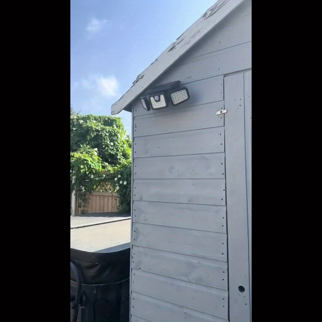 LED Solar Security Lights: 74 LED Wall-mounted Outdoor Light with Motion Detection for Garden