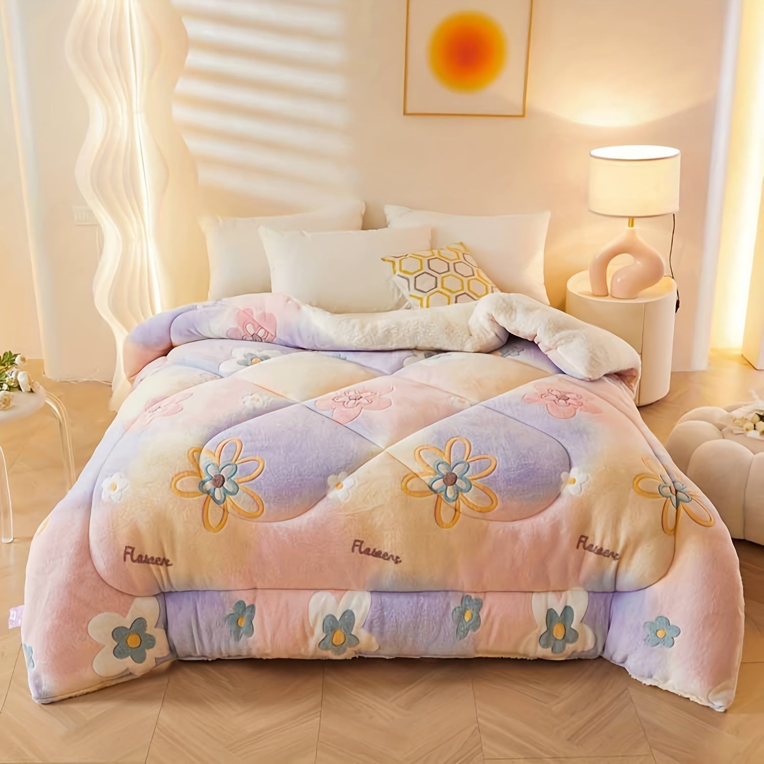 Elegant Blanket with Floral Design – Soft, Warm Blanket for Cozy Nights