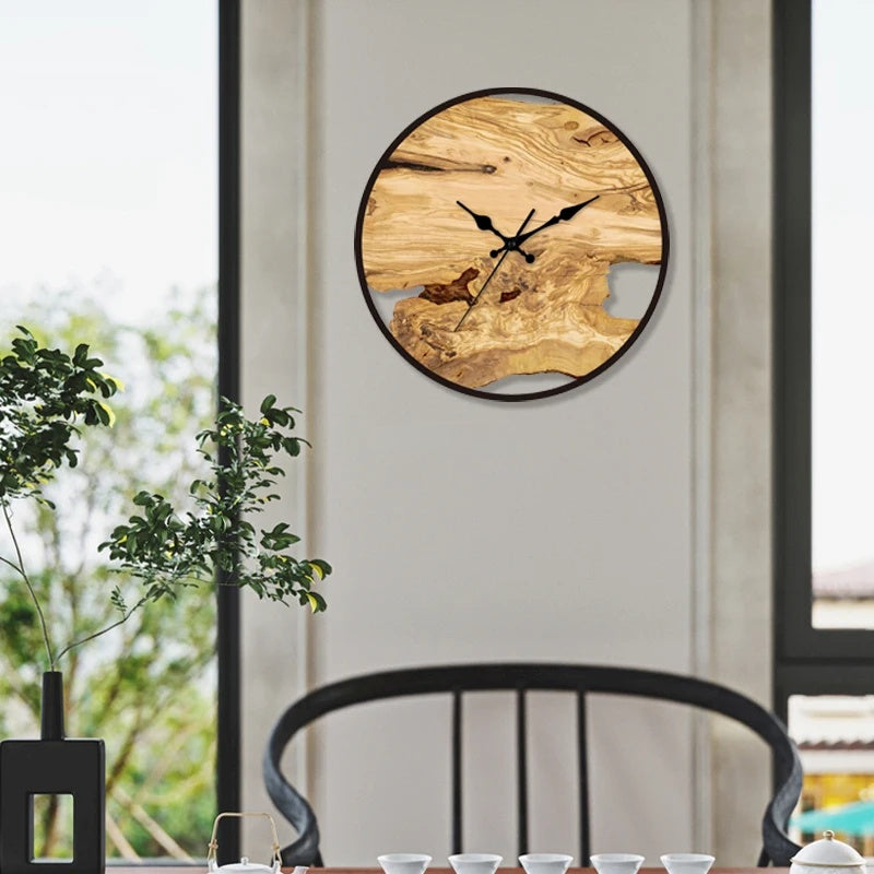 Transparent Wall Clock in Minimalist Design, Decorative Clock for Living Room and Office