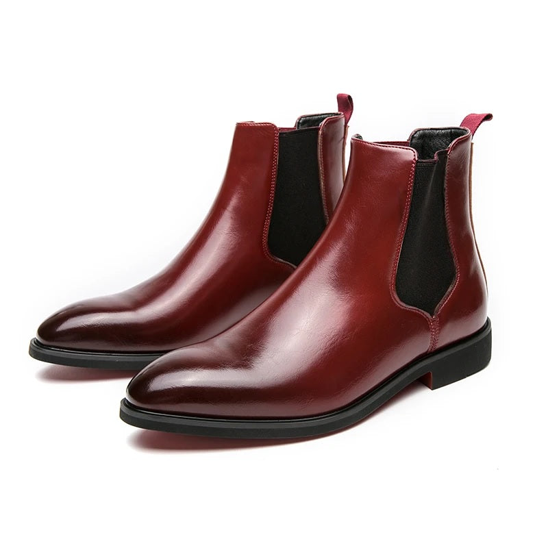 Men's Pointed Chelsea Winter Boots | Slip On