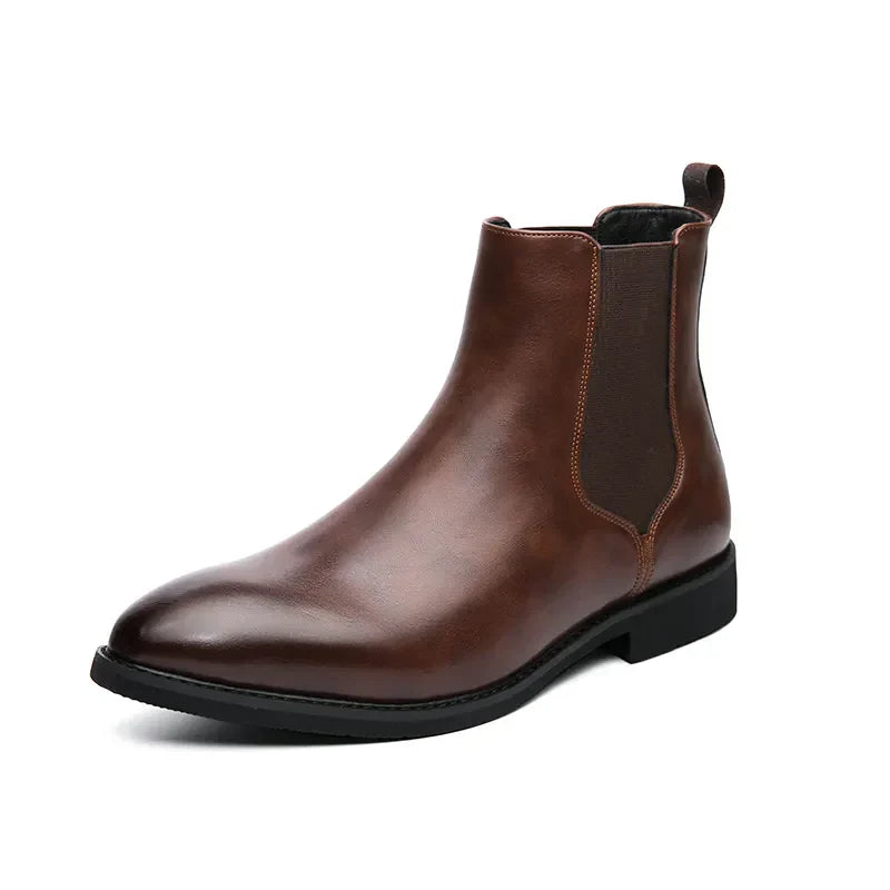 Men's Pointed Chelsea Winter Boots | Slip On