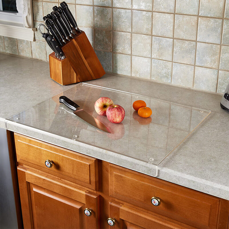 Transparent, durable, and hygienic cutting board for the kitchen – Scratch-resistant and easy to clean