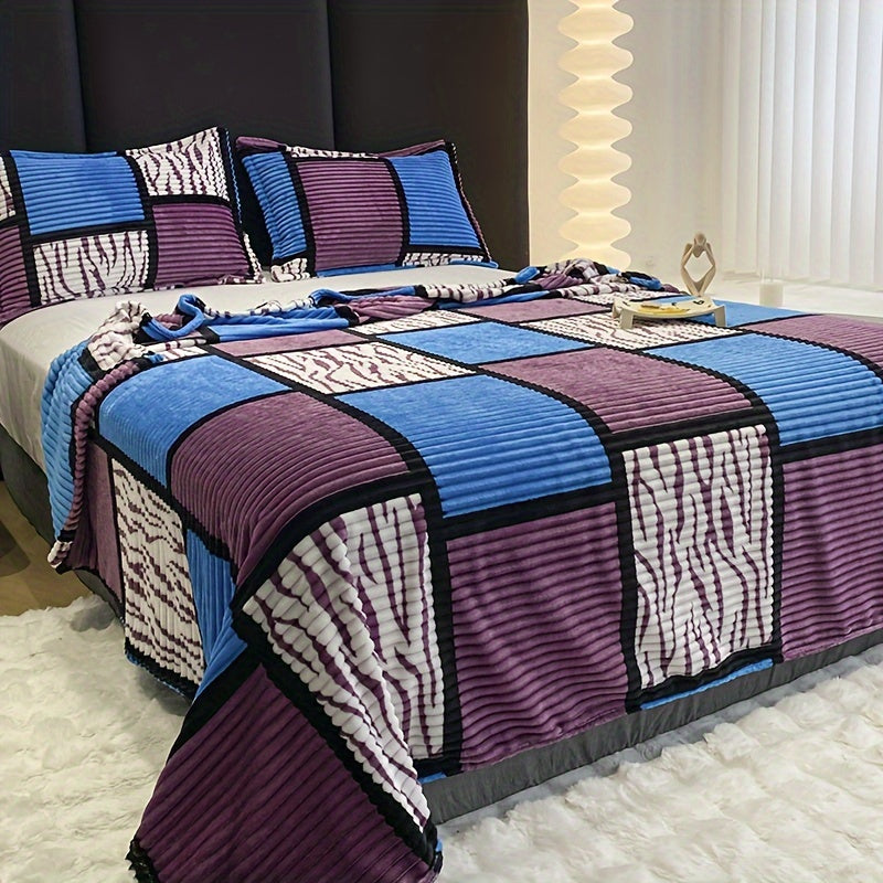 Warming Flannel Bedding in Cozy Check Pattern for Comfortable Nights