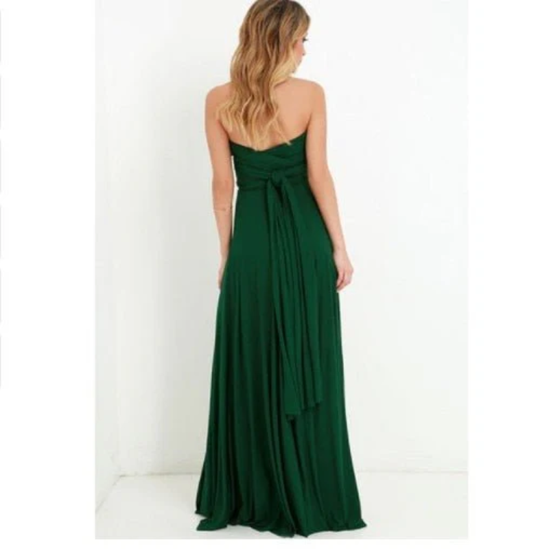 Women's Flowing Halter Wedding Guest Dress | Maxi