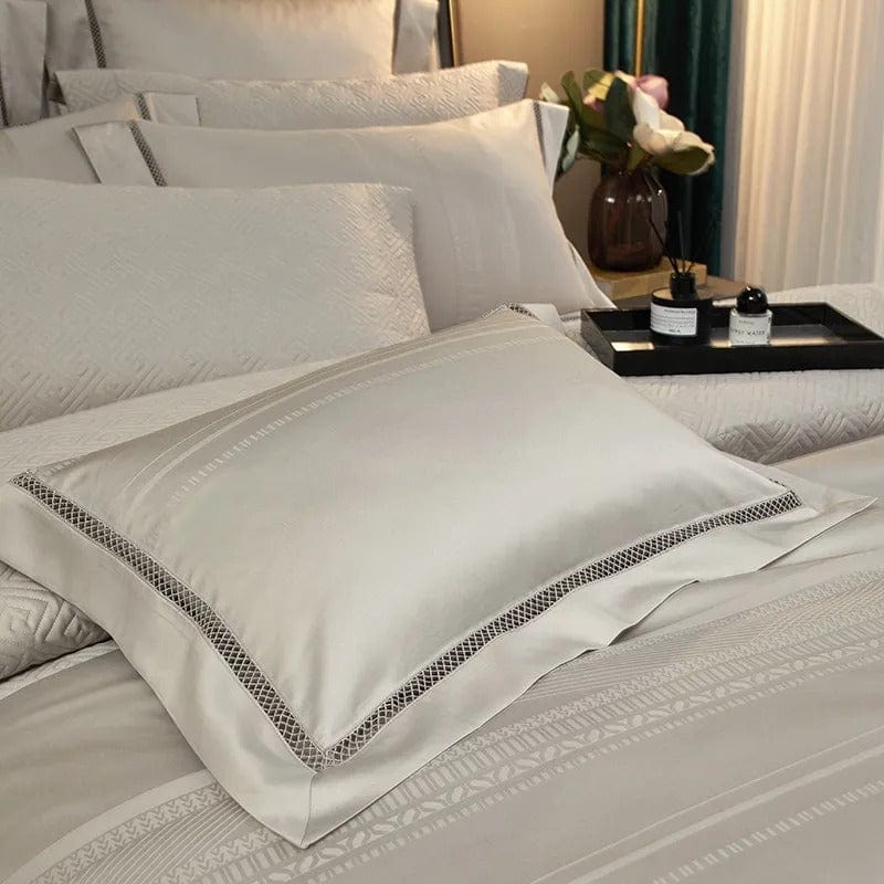 Luxurious Bedding Set Made from Egyptian Cotton – Soft, Breathable, and Stylish in Champagne Colour