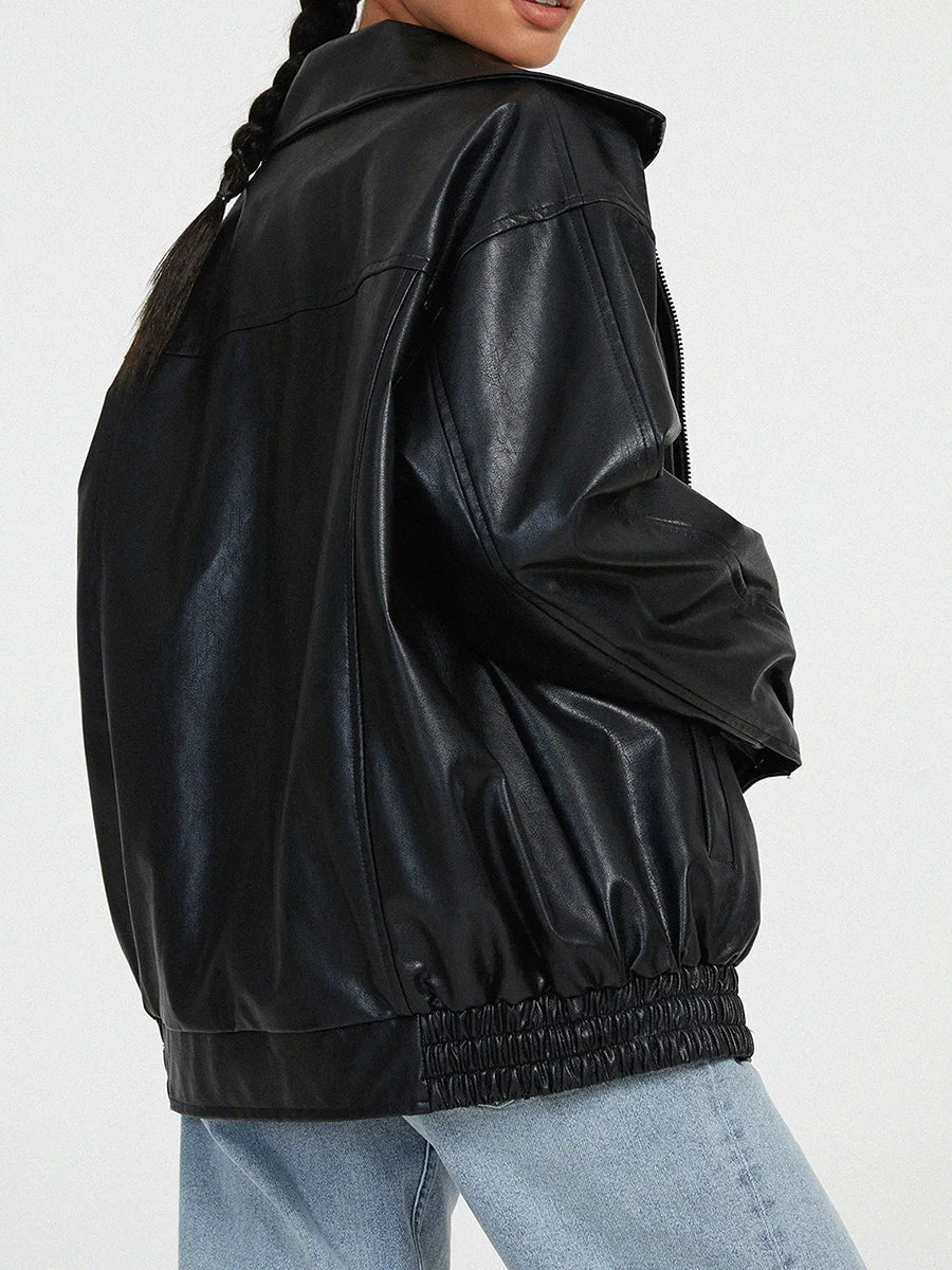 Women's Full Zipper Jacket | Oversized