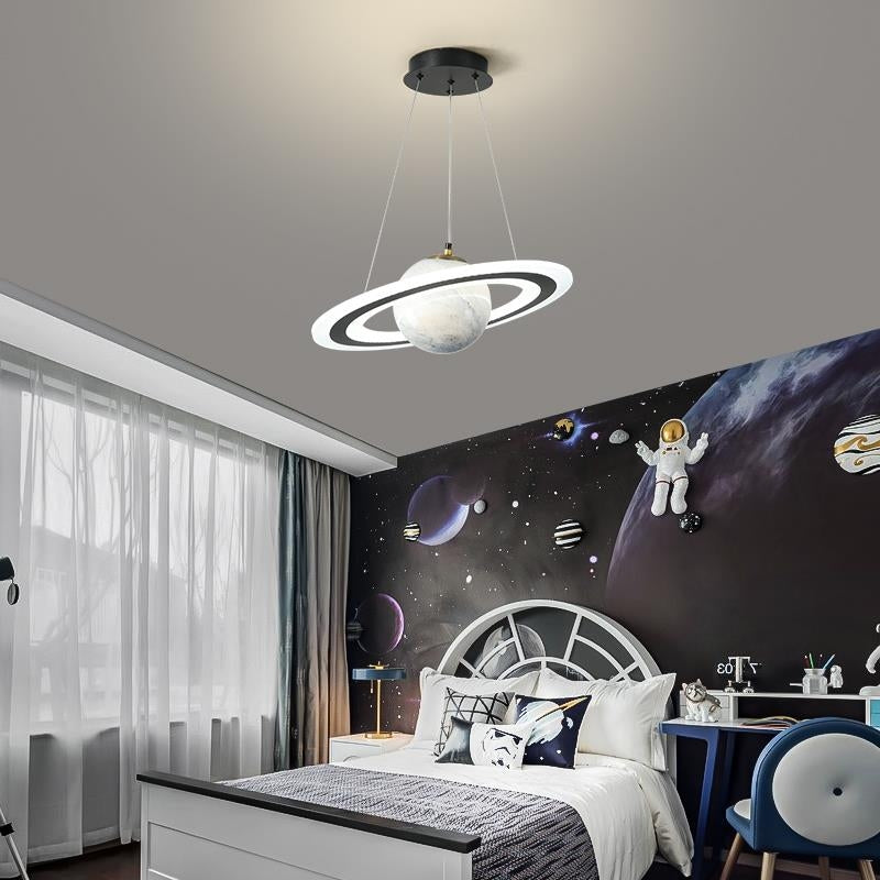 Planet Pendant Light - Modern LED Hanging Lamp in Space Design