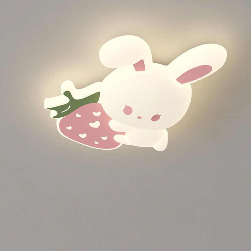 Cute Rabbit Ceiling Light for Children's Room – Modern LED Children's Light