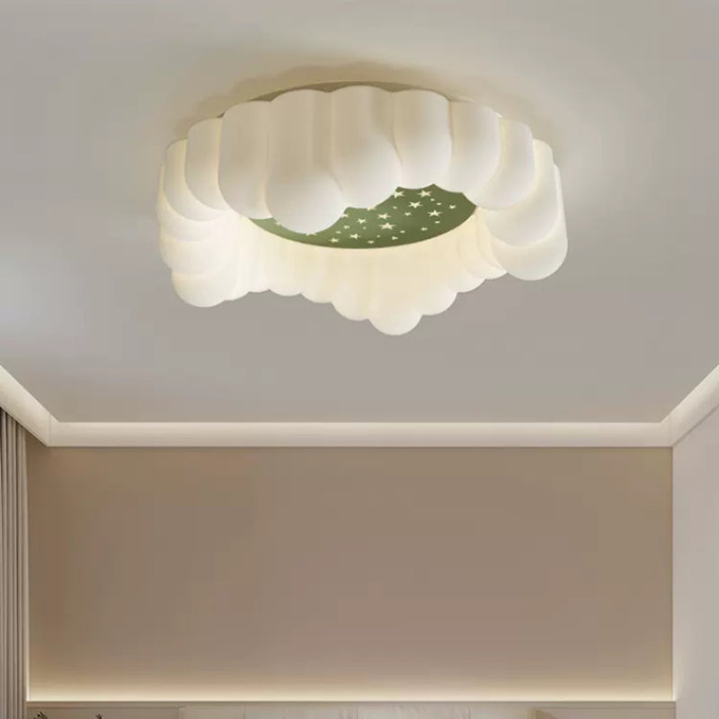 Dreamy Cloud Ceiling Light with Starry Sky – Children's Room LED Lighting