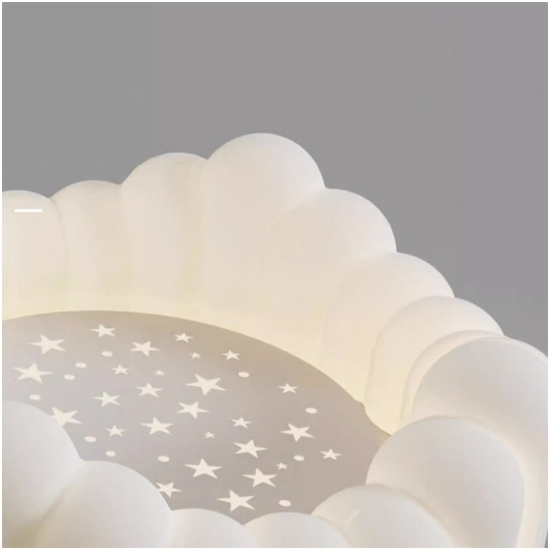 Dreamy Cloud Ceiling Light with Starry Sky – Children's Room LED Lighting