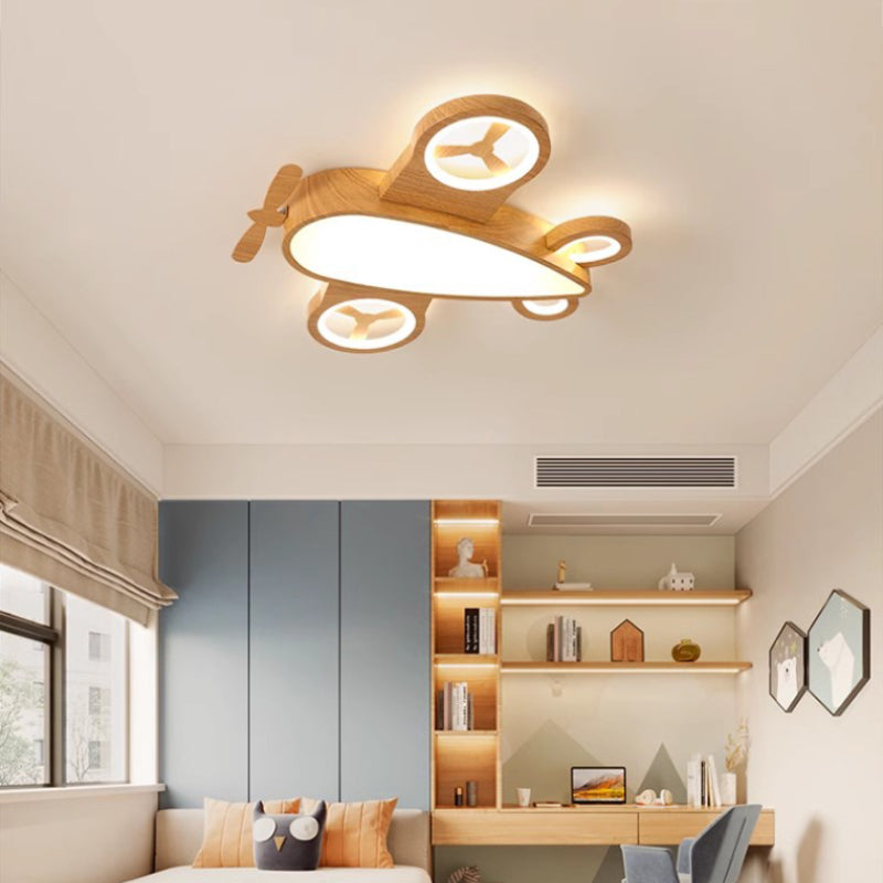 Aircraft Ceiling Light for Children's Room – Modern LED Lamp in Aircraft Design