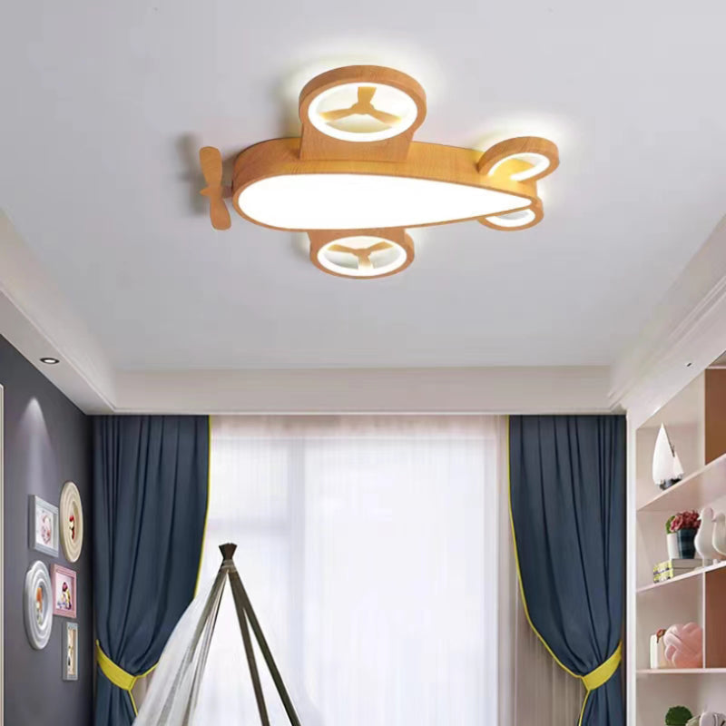 Aircraft Ceiling Light for Children's Room – Modern LED Lamp in Aircraft Design