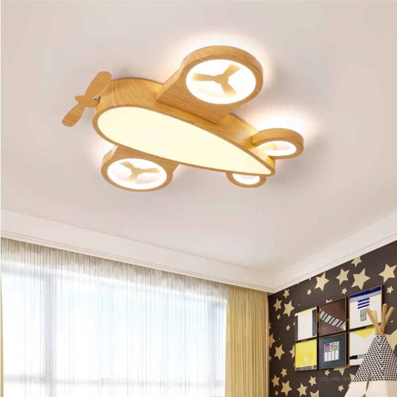 Aircraft Ceiling Light for Children's Room – Modern LED Lamp in Aircraft Design