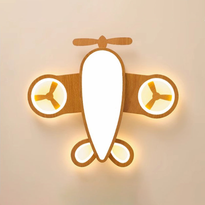 Aircraft Ceiling Light for Children's Room – Modern LED Lamp in Aircraft Design