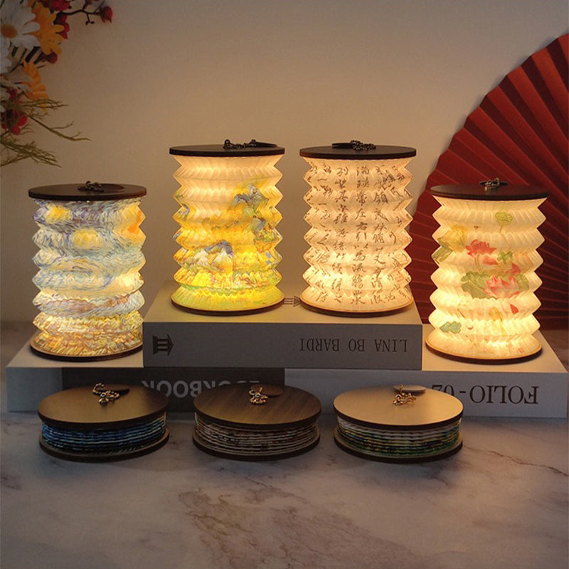 Foldable LED Lantern with Compact Design – Portable Decorative Lamp for Indoor and Outdoor Use