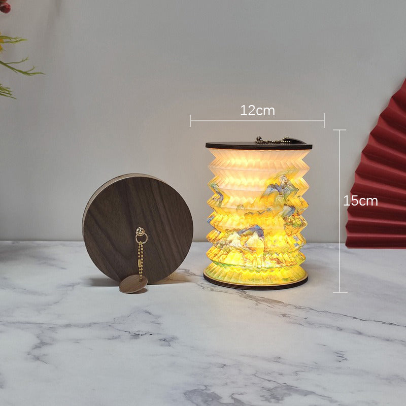 Foldable LED Lantern with Compact Design – Portable Decorative Lamp for Indoor and Outdoor Use