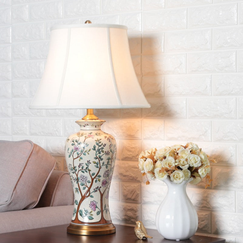 Classic Ceramic Table Lamp – Elegant Lighting for Living Room and Bedroom