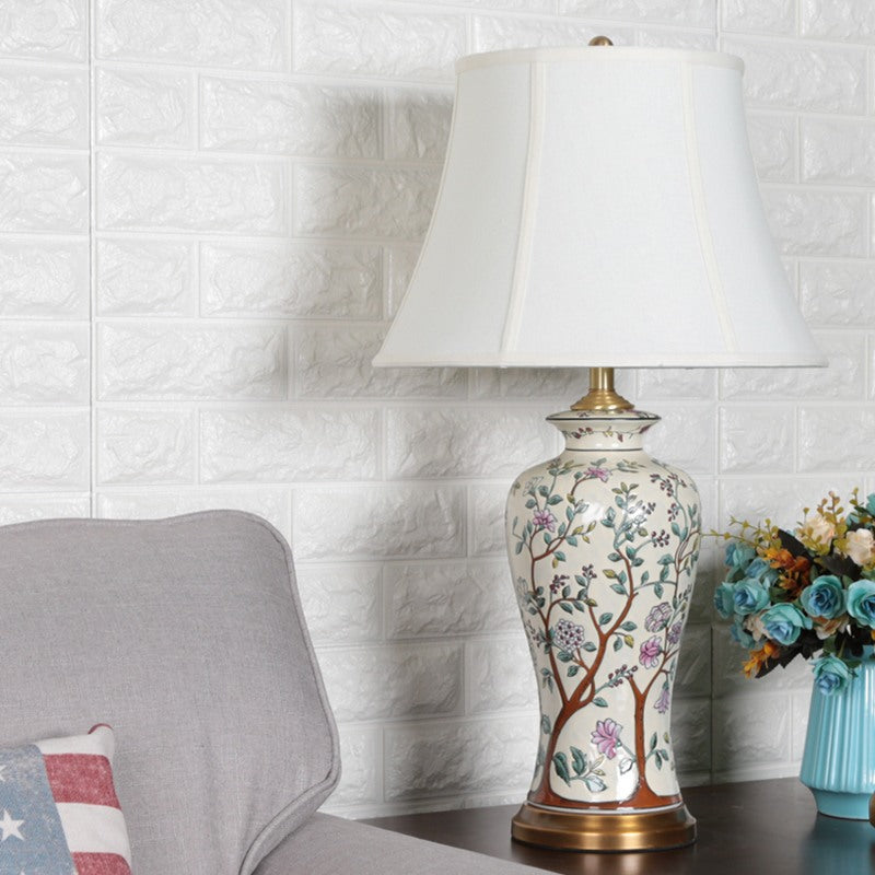 Classic Ceramic Table Lamp – Elegant Lighting for Living Room and Bedroom