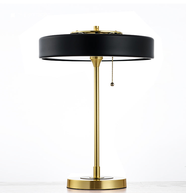 Vintage Desk Lamp in Retro Design, Brass Table Light for Office and Study