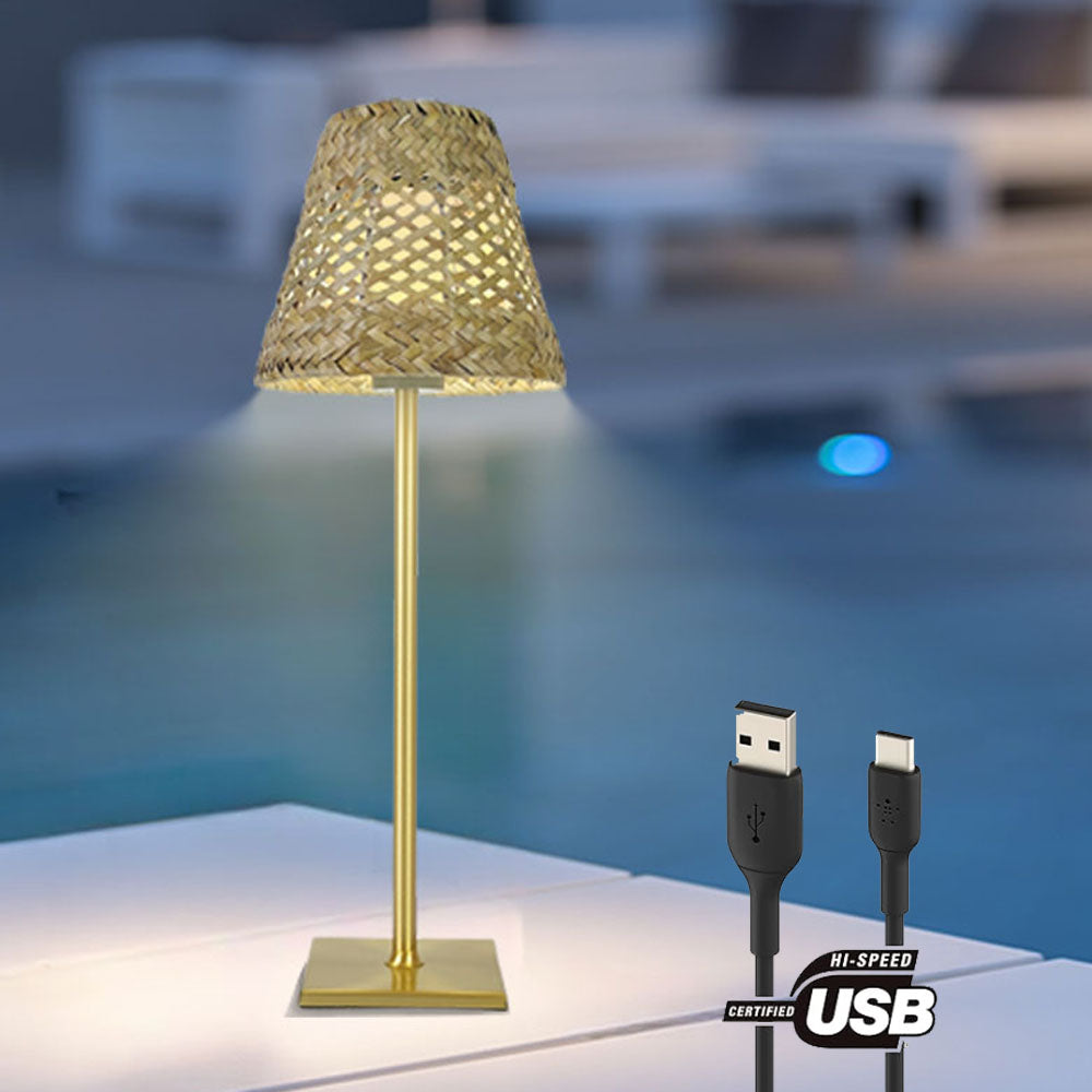 Wireless LED Table Lamp – Dimmable Outdoor Light for Terrace and Garden