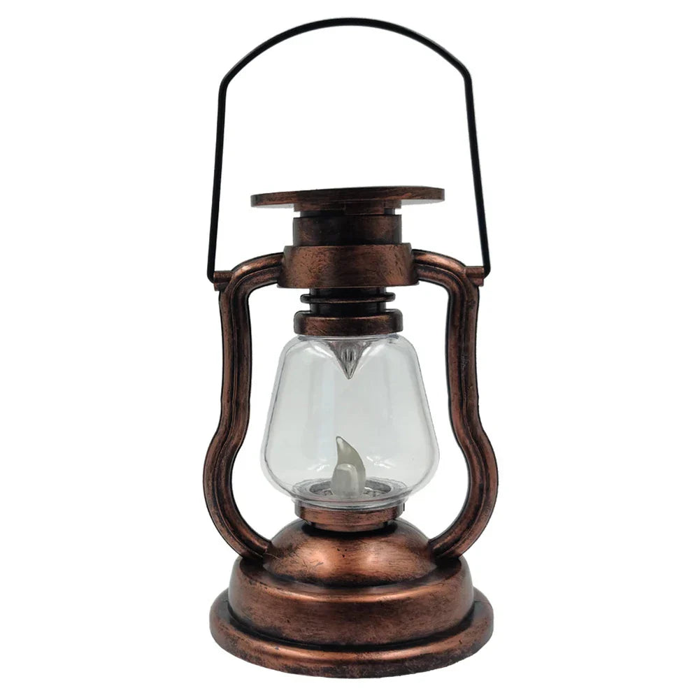 Retro Solar Lantern – Vintage Style for Outdoor Camping, Garden and Balcony, Weatherproof and Energy Efficient