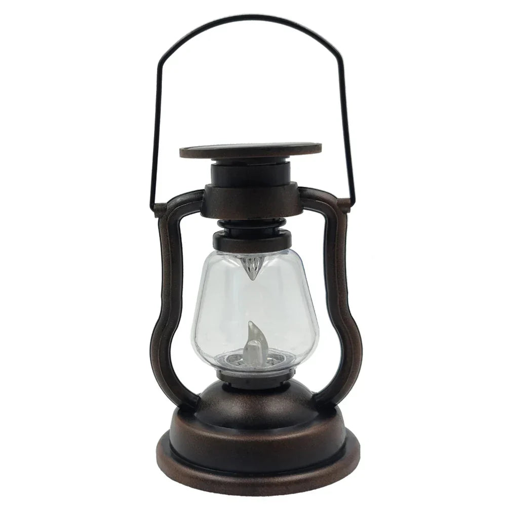 Retro Solar Lantern – Vintage Style for Outdoor Camping, Garden and Balcony, Weatherproof and Energy Efficient