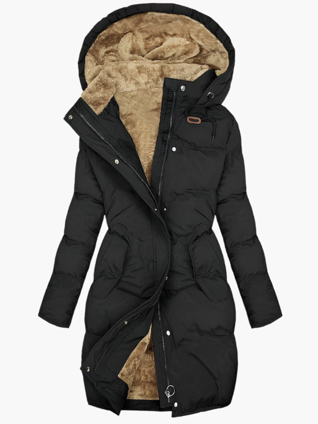 Women's Warm Quilted Coat | Hooded