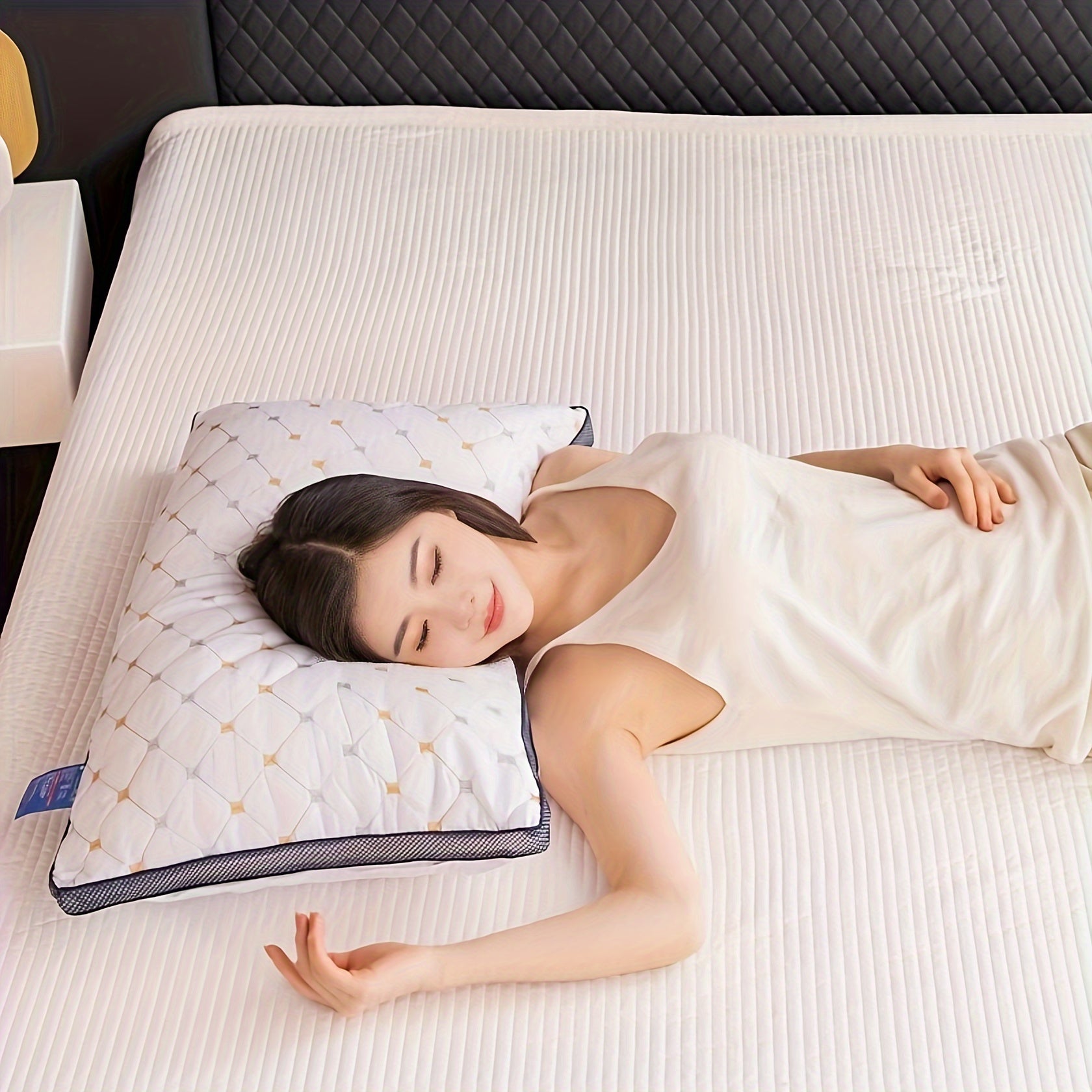 Breathable and Ergonomic Pillow – For Perfect Comfort and Support, Ideal for Better Sleep and Optimal Neck Support