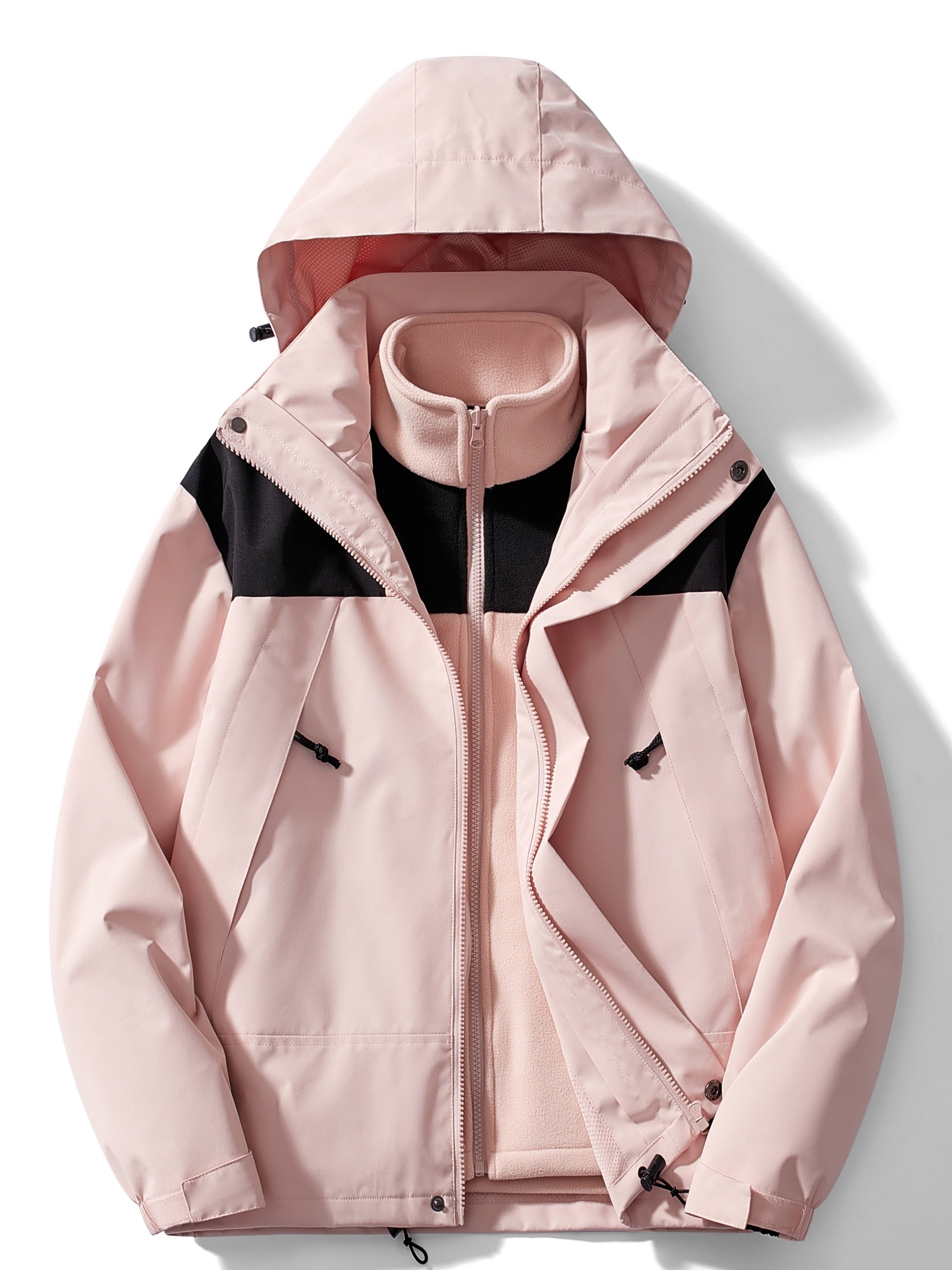 Women's Hooded Zippered Winter Jacket | Warm