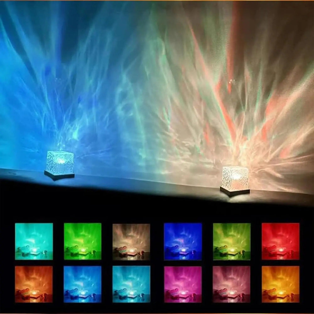 Multi-Color Ocean Wave LED Table Lamp