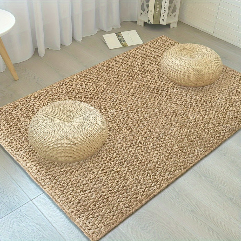 Jute-Look Door Mat – Soft, Absorbent, and Easy to Clean, Ideal for Indoor and Outdoor Use