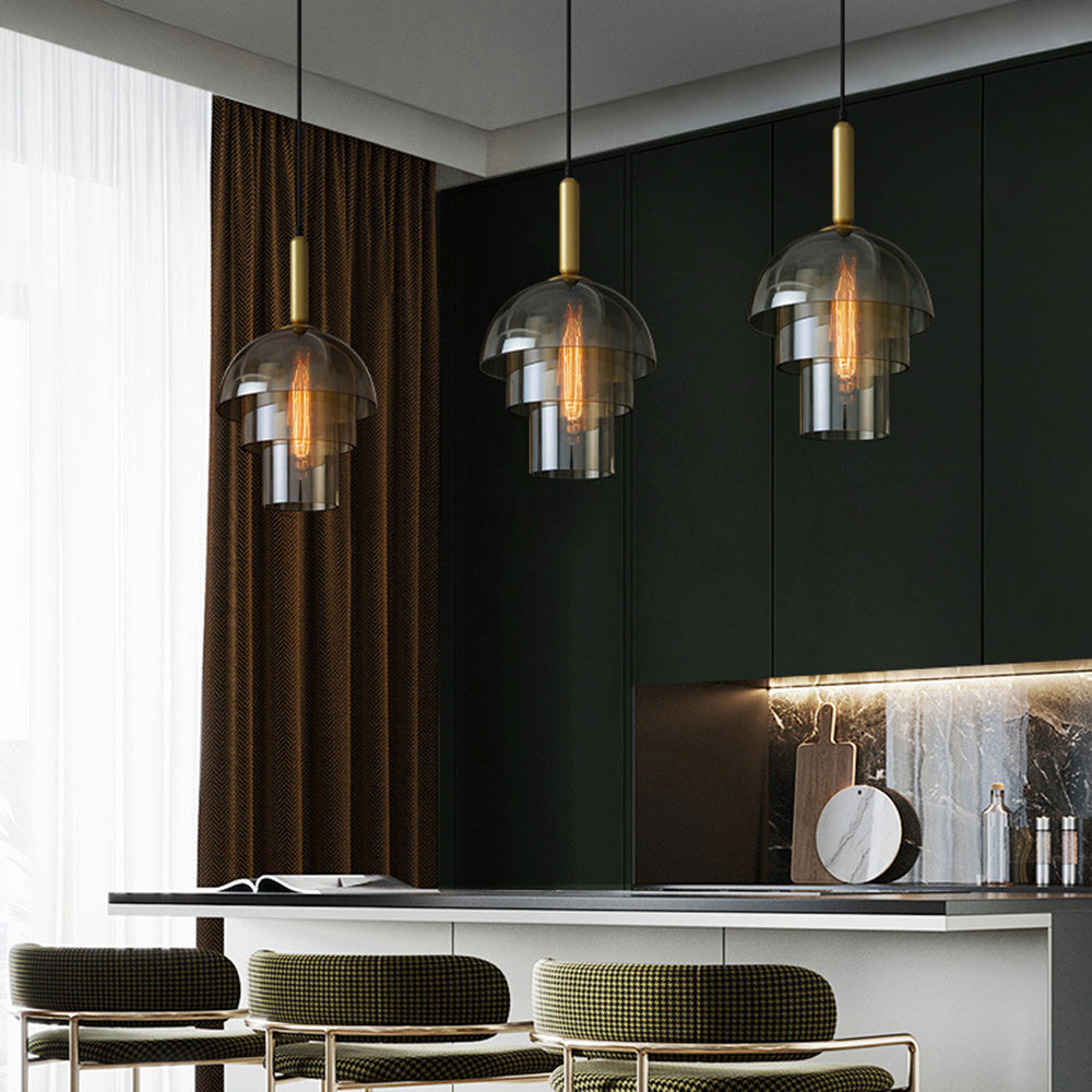 Elegant Clear Glass Globe Pendant Lights