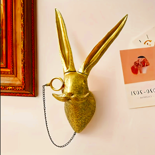 Vintage Stag Head Wall Decor – Stylish Woodland Accent for a Cozy Living Space