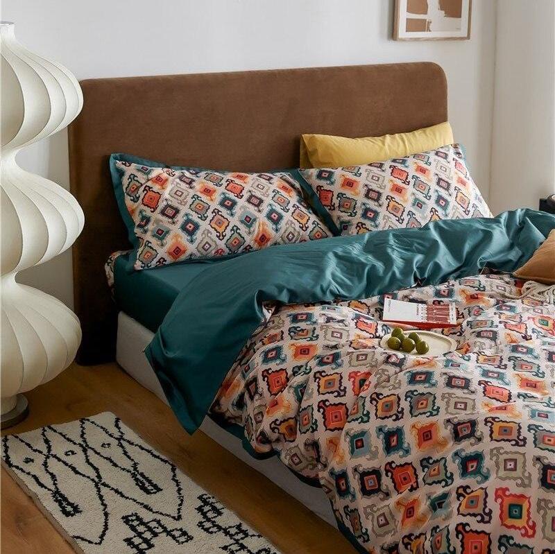 Luxurious Cotton Bed Linen with Modern Pattern – Breathable and Soft Bedding for Ultimate Sleep Comfort