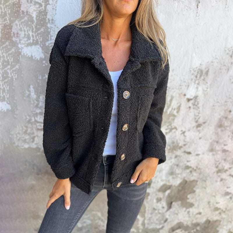 Women's Winter Casual Jacket | Buttoned