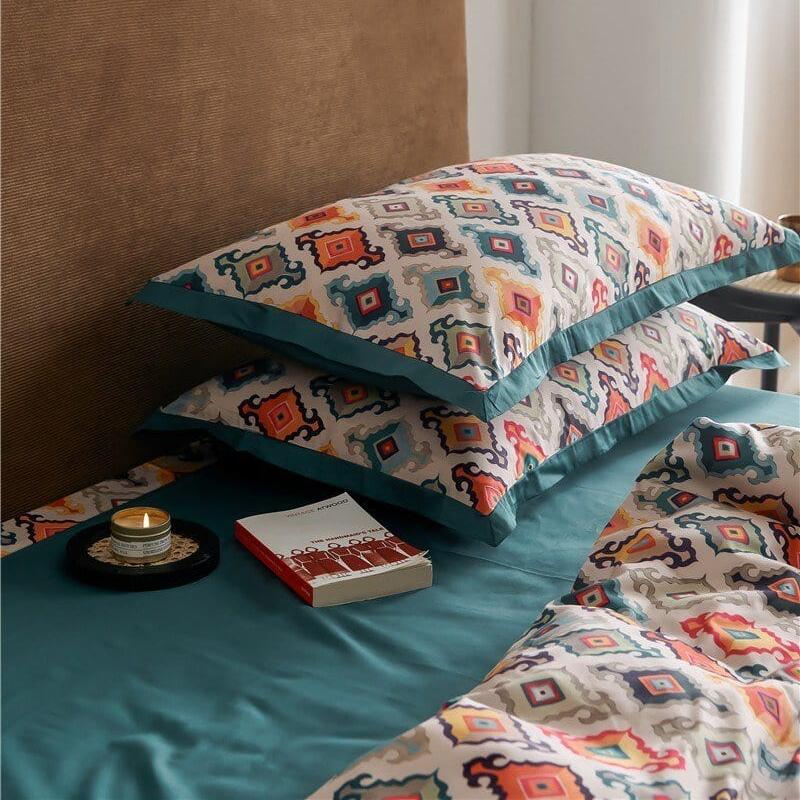 Luxurious Cotton Bed Linen with Modern Pattern – Breathable and Soft Bedding for Ultimate Sleep Comfort