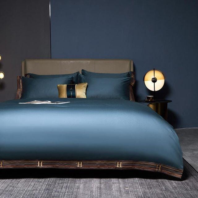 Luxurious Bedding Made from Egyptian Cotton in Blue – High-Quality Duvet Cover Set for First-Class Sleep Comfort