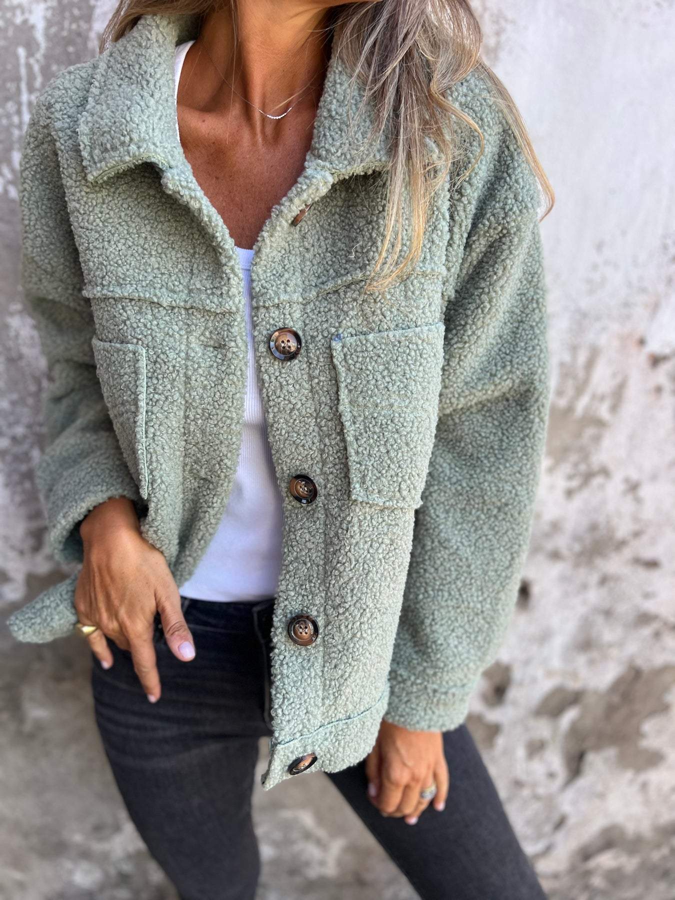 Women's Winter Casual Jacket | Buttoned