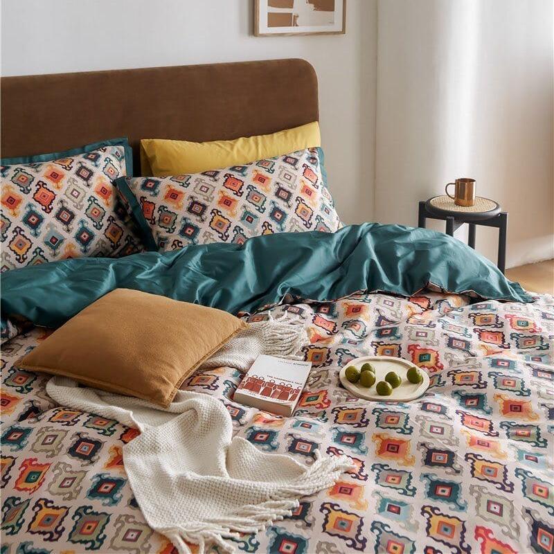 Luxurious Cotton Bed Linen with Modern Pattern – Breathable and Soft Bedding for Ultimate Sleep Comfort