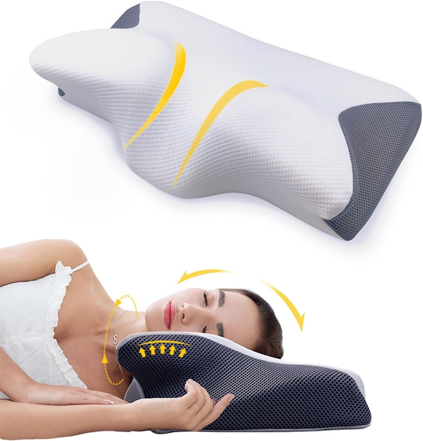 Ultra Soft Ergonomic Memory Foam Pillow