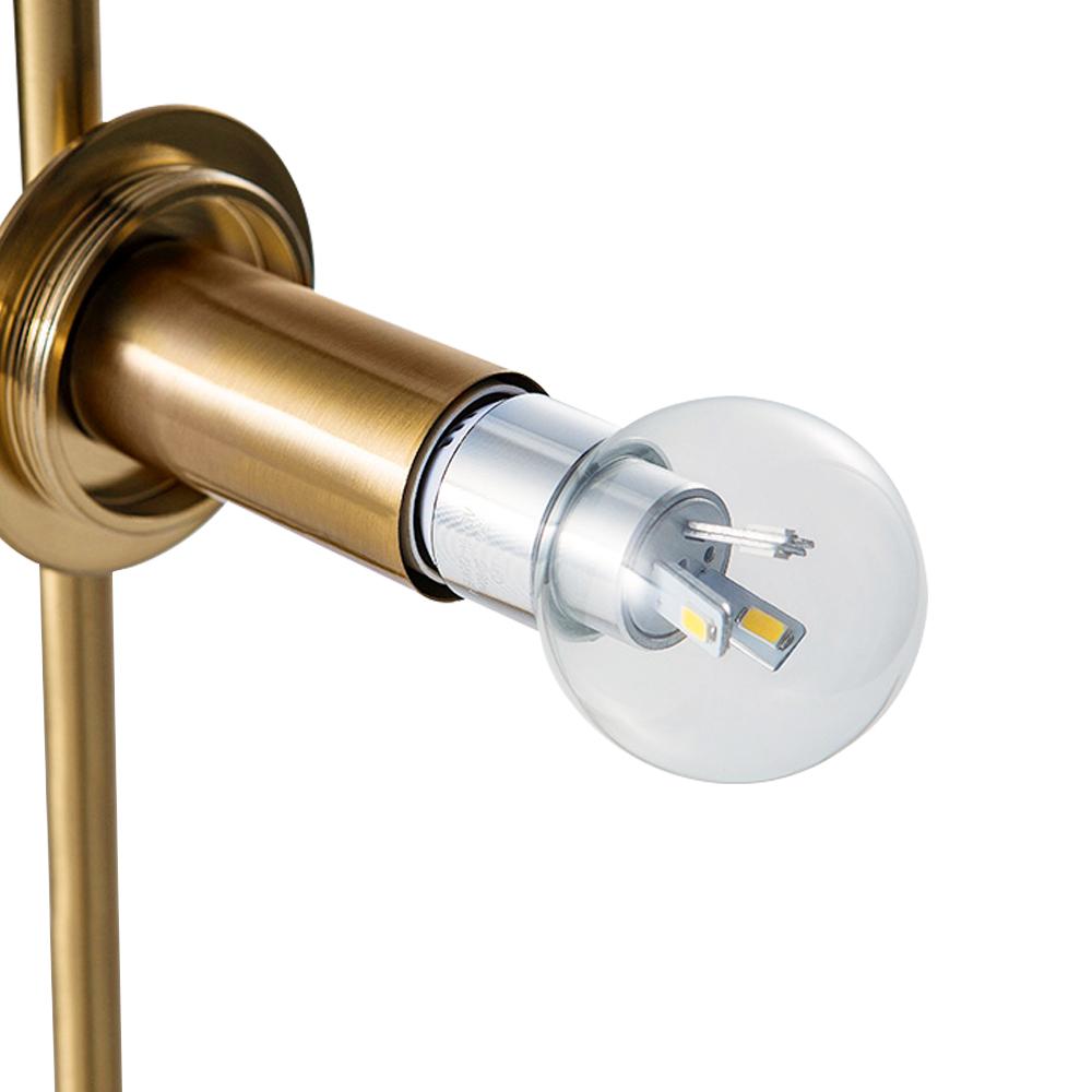 Elegant Vintage Globe Wall Lamp with Frosted Glass