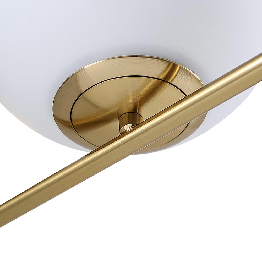 Elegant Vintage Globe Wall Lamp with Frosted Glass