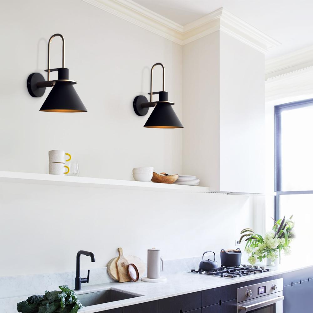 Matte Black Fixture with Mid-Century Industrial Charm