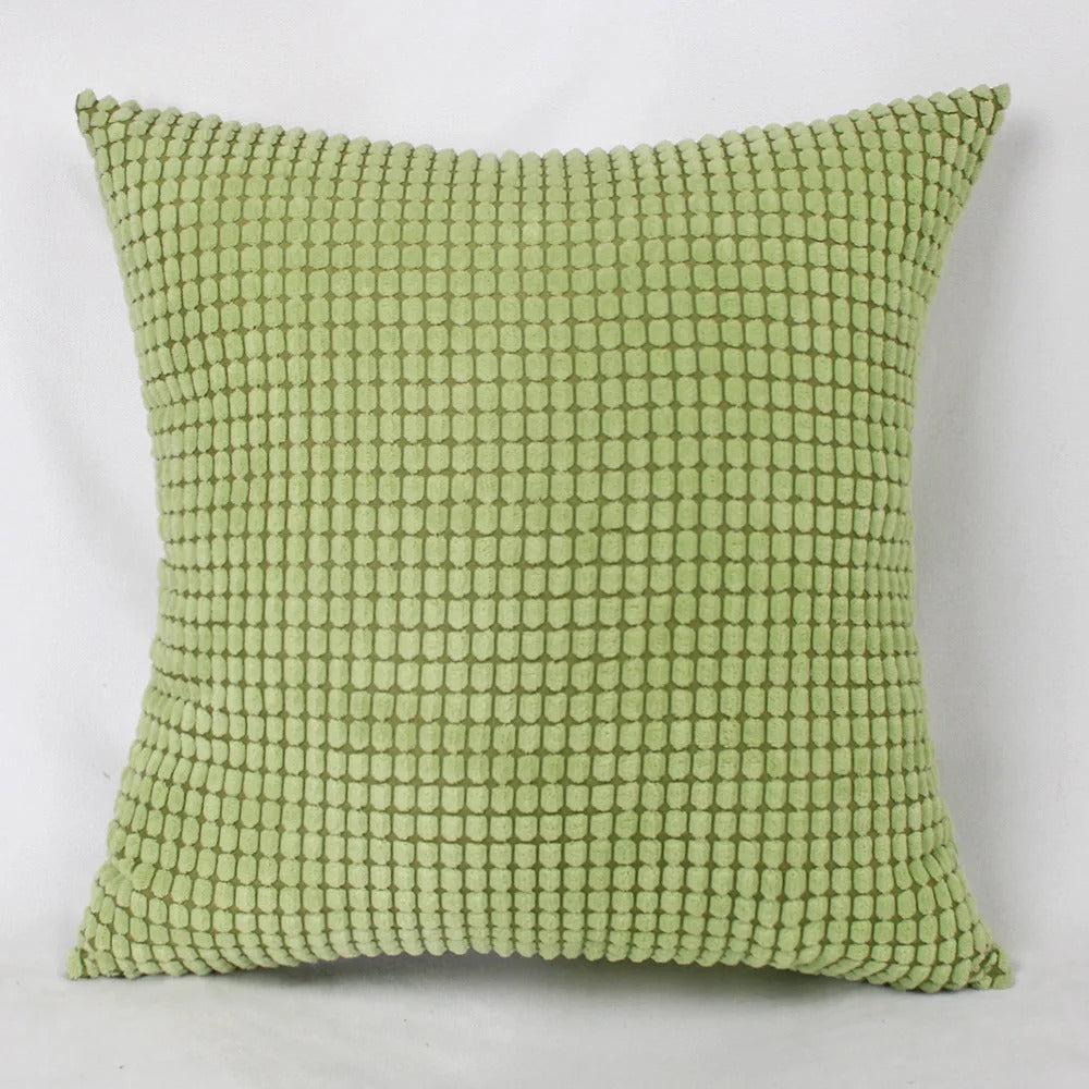 Large Cotton Cord Pillow Cover with Texture in Corn Kernel Look – Soft, Decorative Pillow Cover for Sofa and Bed