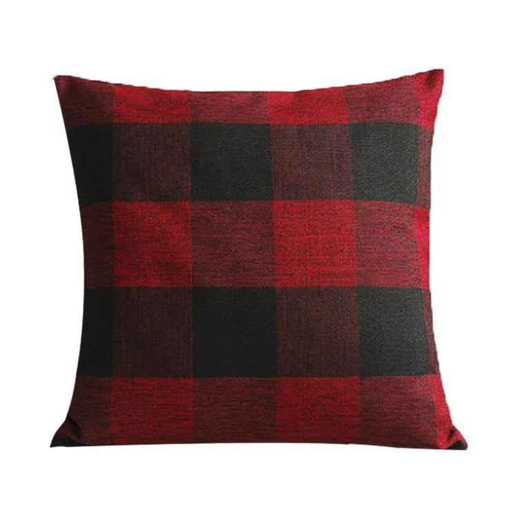 Checked Pillowcase in Buffalo Check – Autumn Pillow Cover for Cozy Home Accents