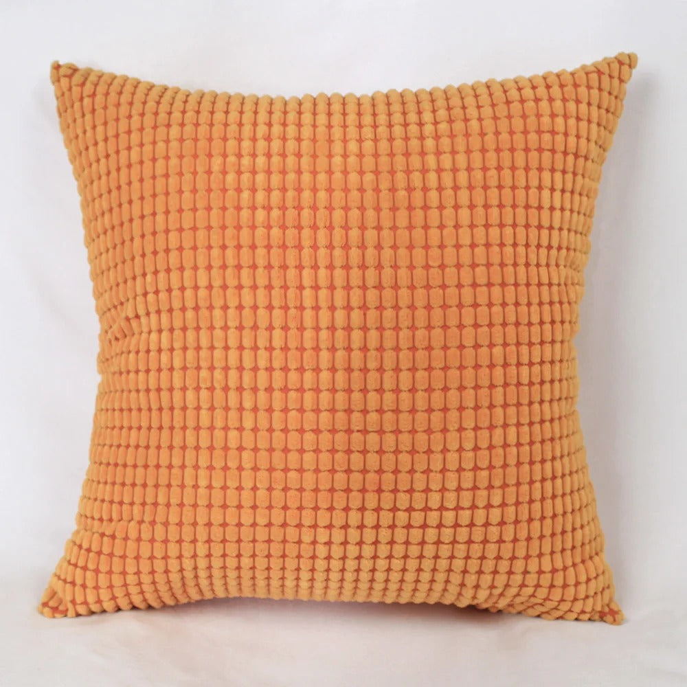 Large Cotton Cord Pillow Cover with Texture in Corn Kernel Look – Soft, Decorative Pillow Cover for Sofa and Bed